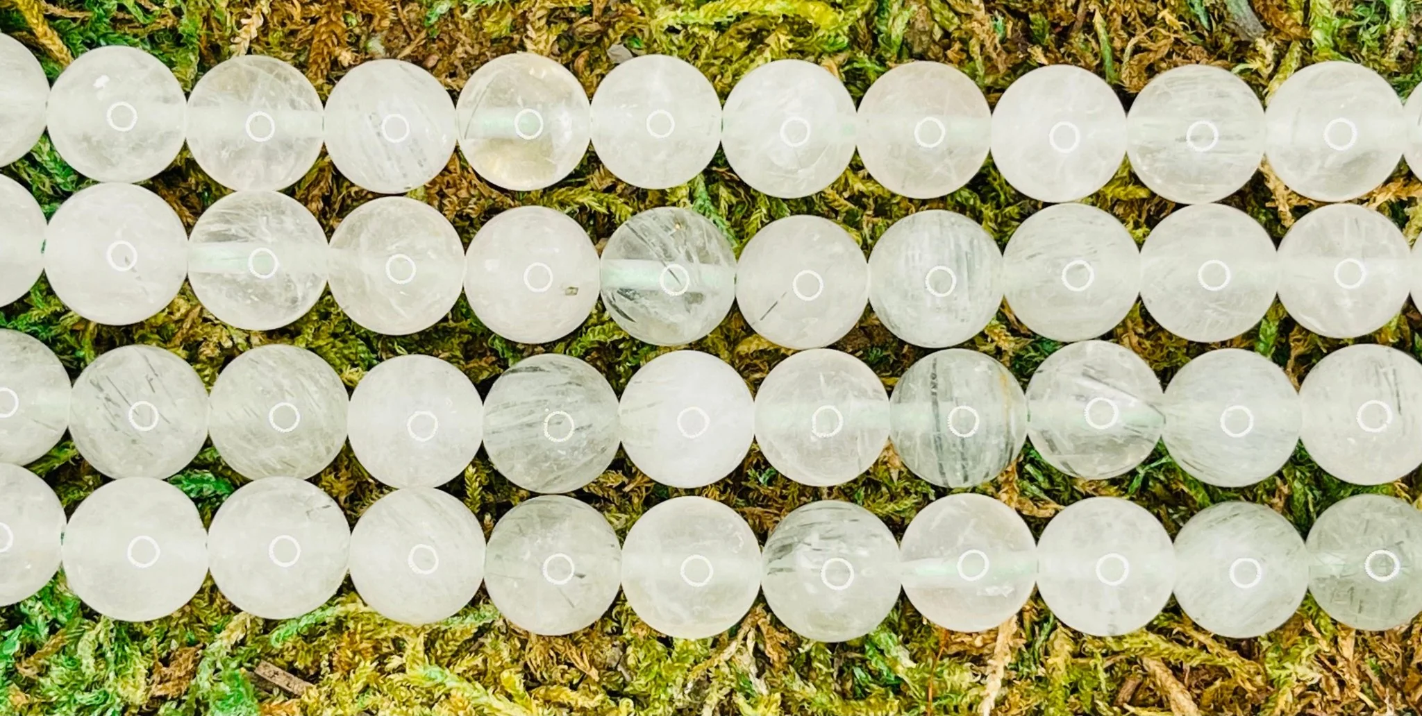 Perles naturelles en Quartz Rutile Vert en 8 mm – Image 3