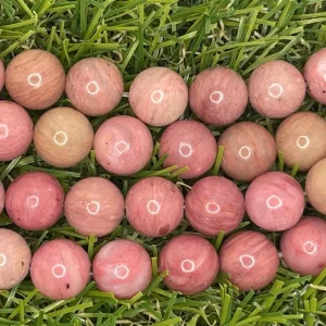 Perles en pierre naturelle en Rhodonite en 8 mm