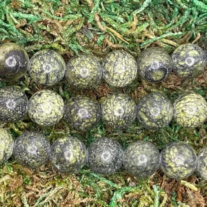 Perles naturelles en Serpentine de Russie en 10 mm