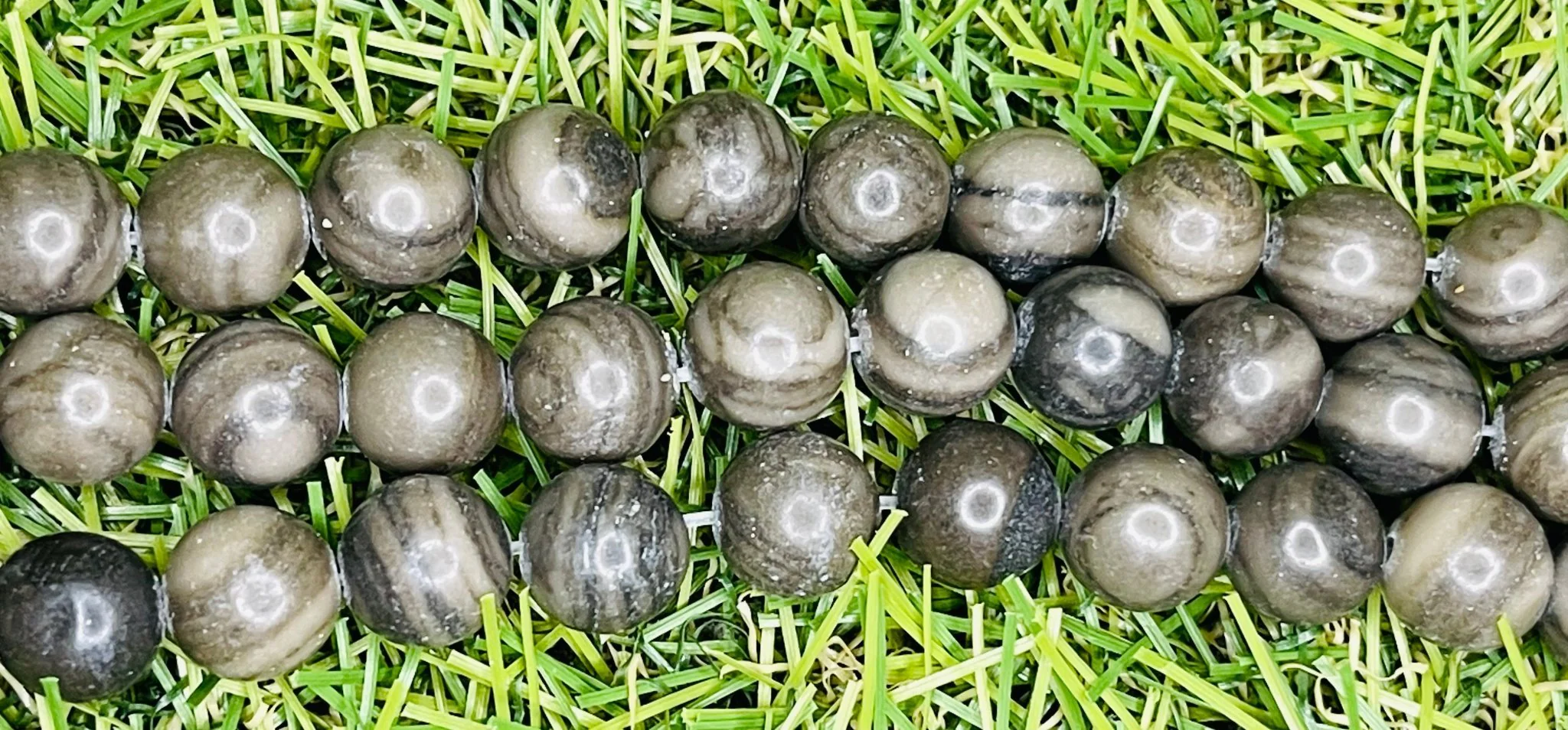 Perles naturelles pierre de dentelle en Bois en 6 mm – Image 2