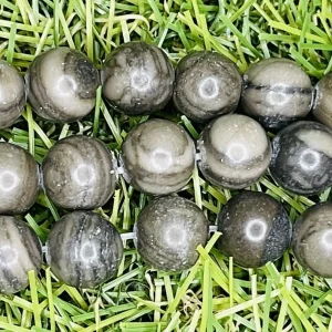 Perles naturelles Pierre de dentelle en Bois en 8 mm