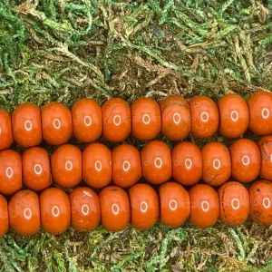 Perles naturelles Rondelles en Jaspe rouge en 8 mm
