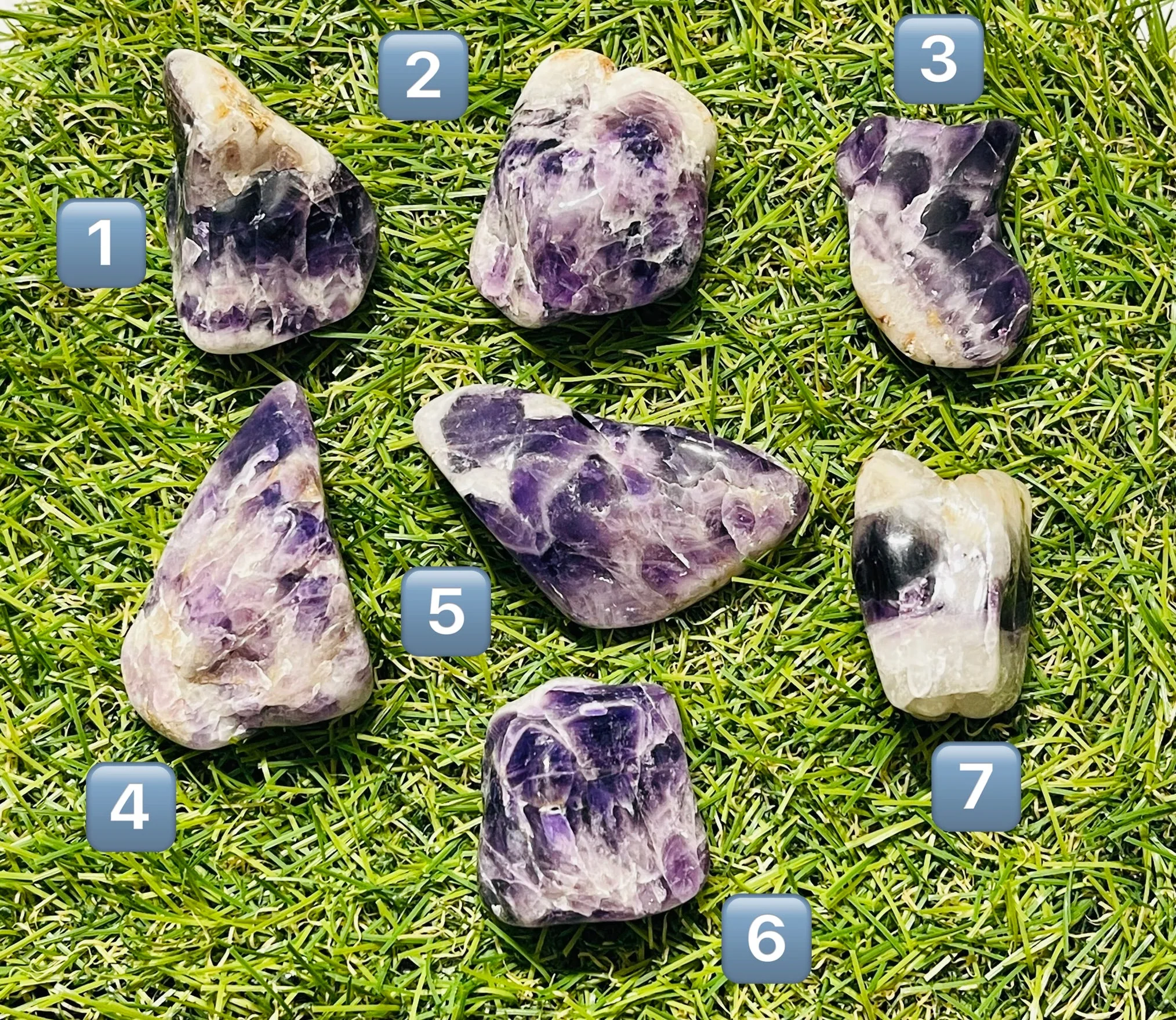 Pierre roulée naturelle en Améthyste de France