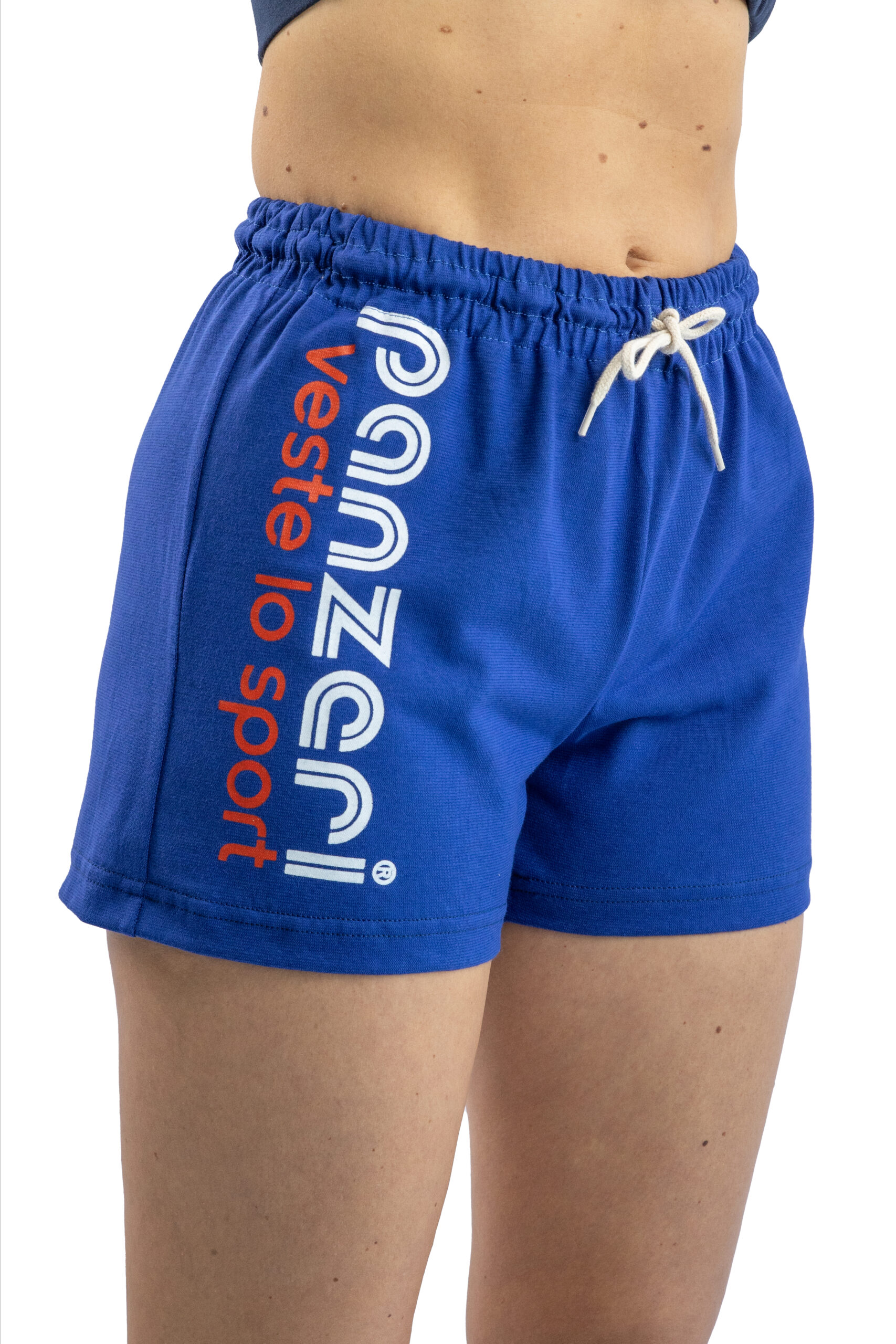 Short Femme – Uni A – Bleu France / Blanc Rouge