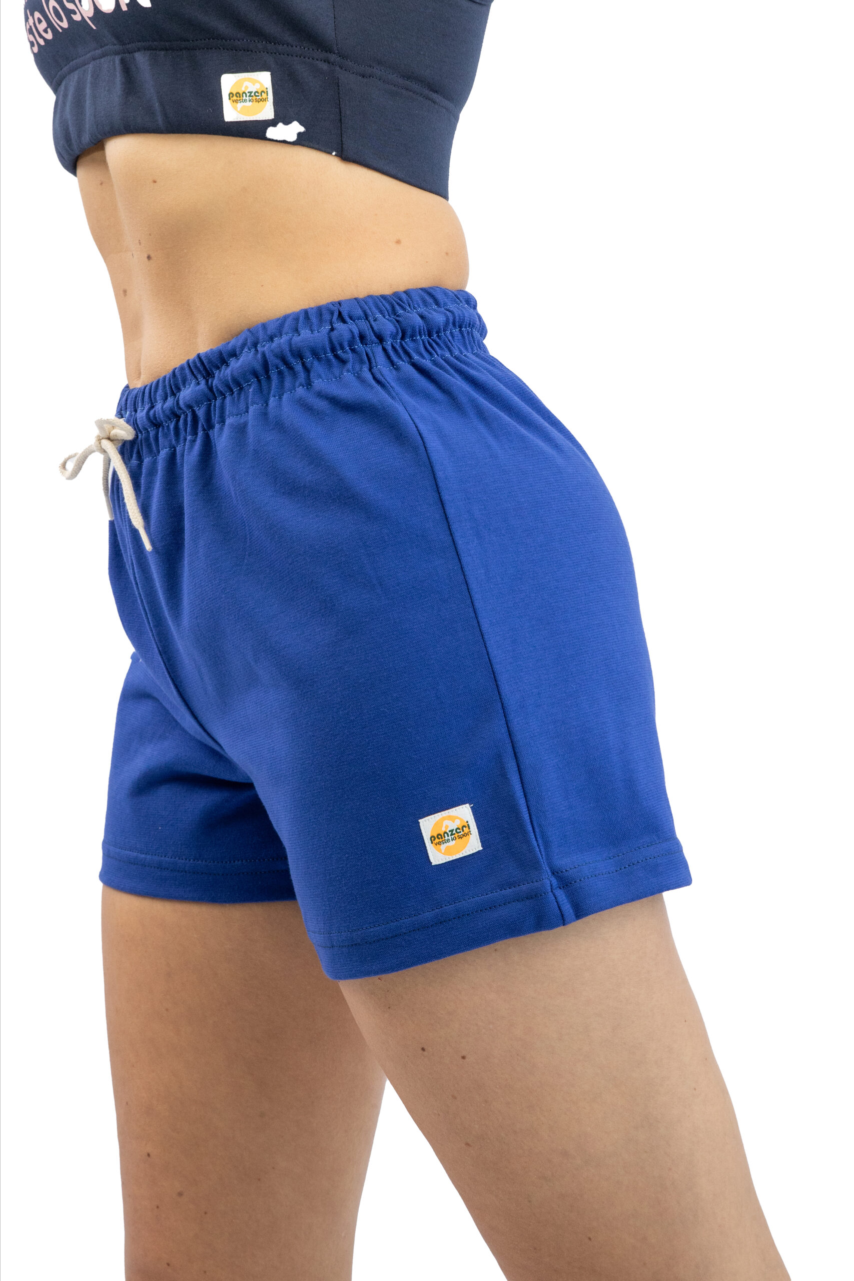 Short Femme – Uni A – Bleu France / Blanc Rouge – Image 4